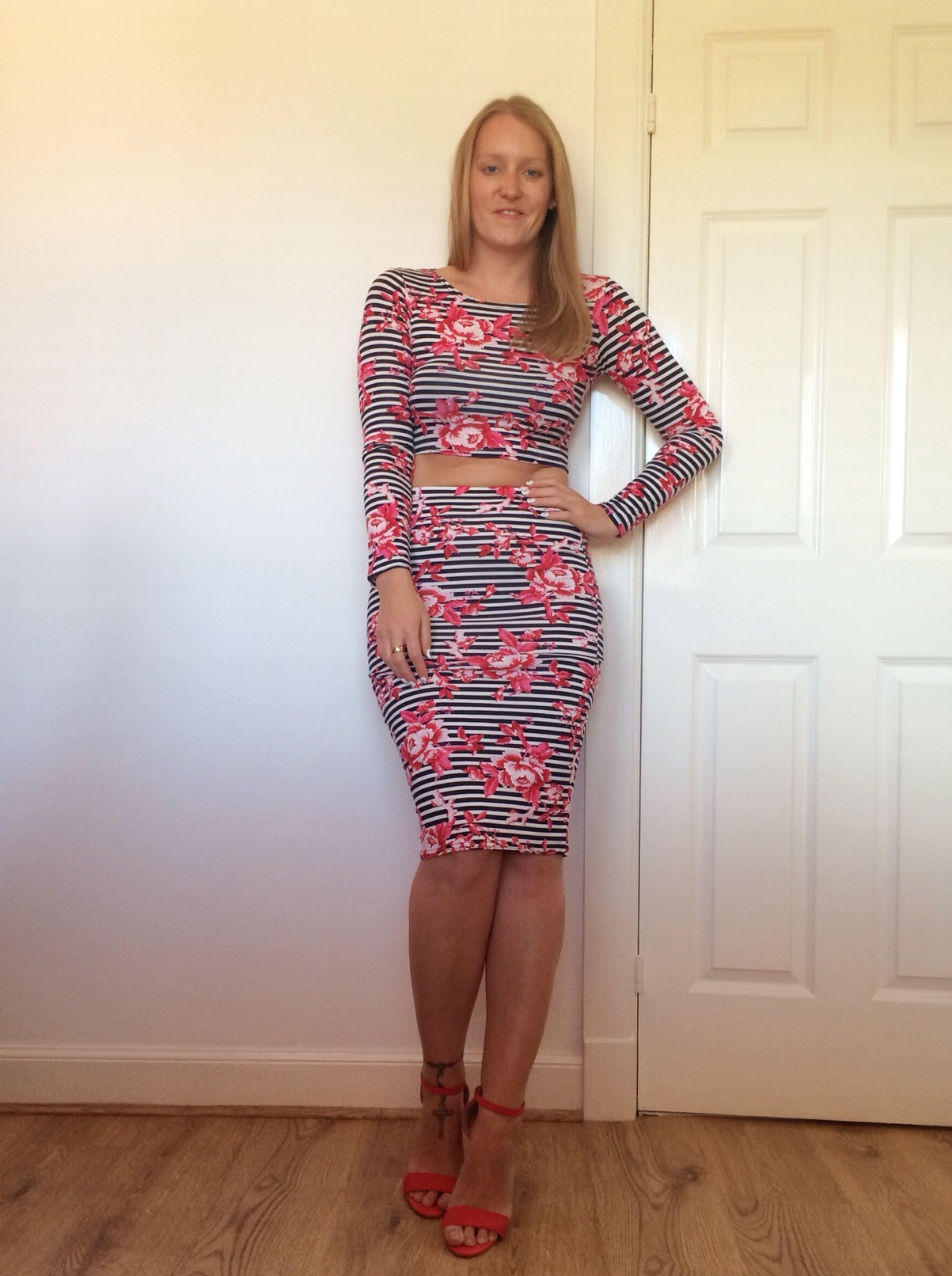 Stripey-floral-monochrome-coord