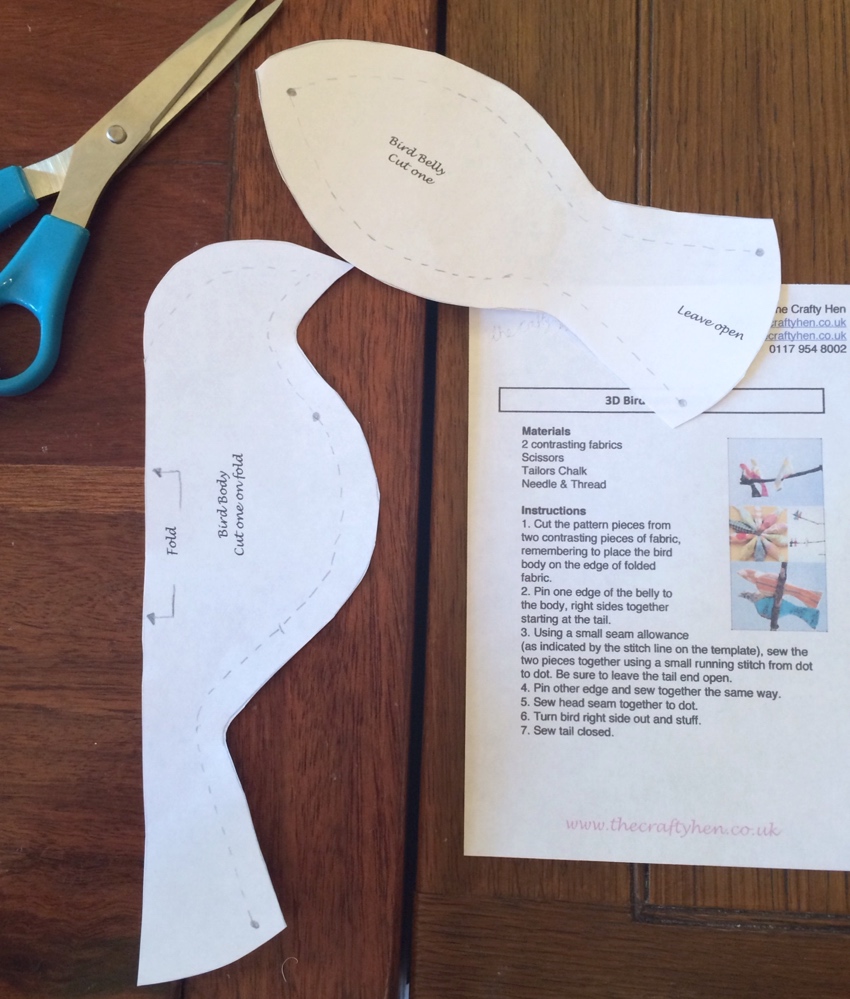 Hillarys crafternoon bird pattern diy W=850 H=999 Hilary's-crafternoon-glasgow-bird-pattern-diy