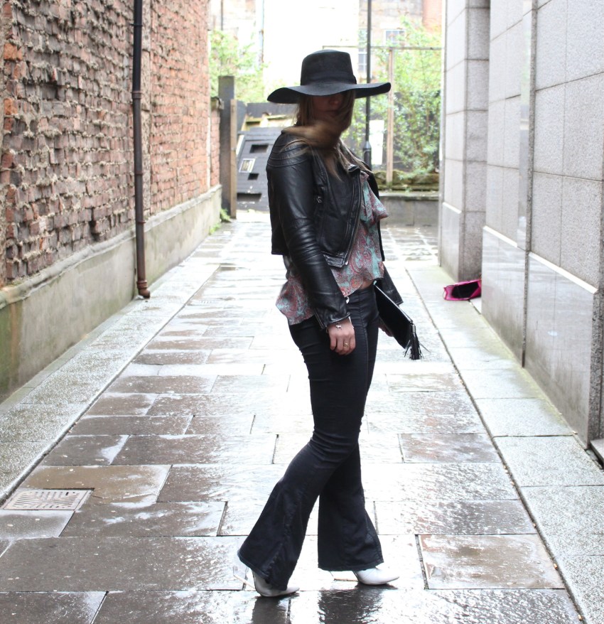 Seventies-street-style-flares-paisley-wide-brimmed-hat-Glasgow