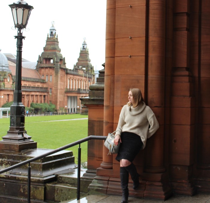 Vintage-suede-pencil-skirt-OTK-boots-oversized-sweater