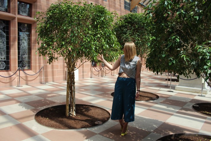 Culottes-striped-crop-top-street-style-Glasgow