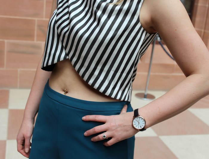 Culottes striped crop top street style Glasgow Culottes-striped-crop-top-street-style-Glasgow