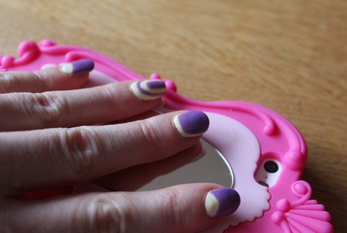 Candy-coloured-two-tone-nail-art