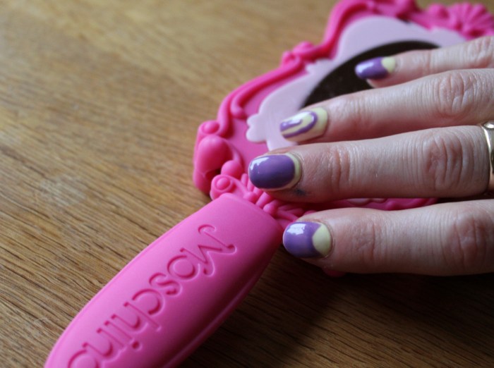 Candy-coloured-two-tone-nail-art