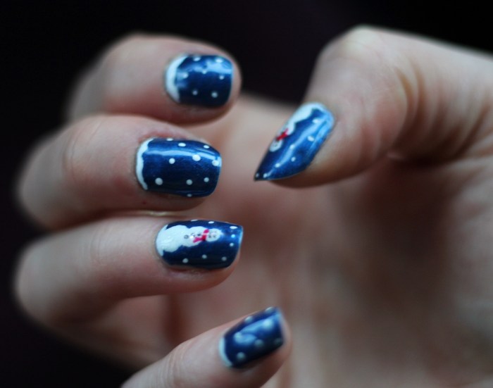 Living-in-a-Boxx-festive-Snowman-nail-art-tutorial