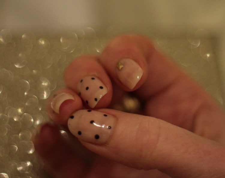 Living-in-a-boxx-nude-embellished-polka-dot-nail-art