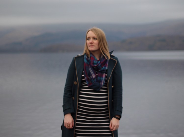 The Sweet Escape | Scottish Winter Escapes, Striped Maternity Street Style by UK Fashion Blog Lauren Maria